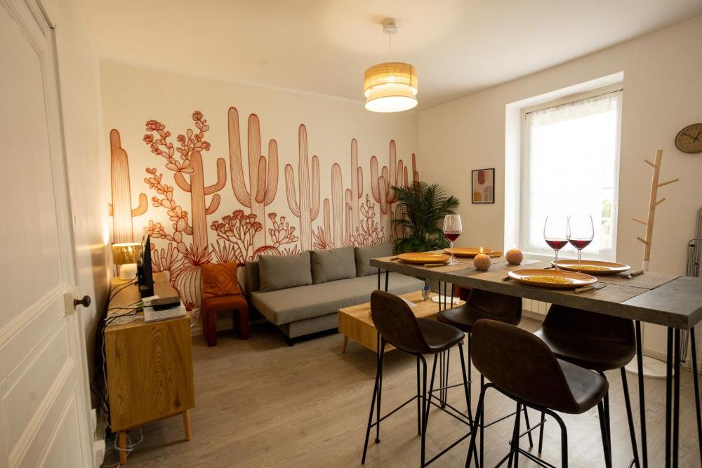 L'Oasis - T2 Ambiance cactus et confort moderne